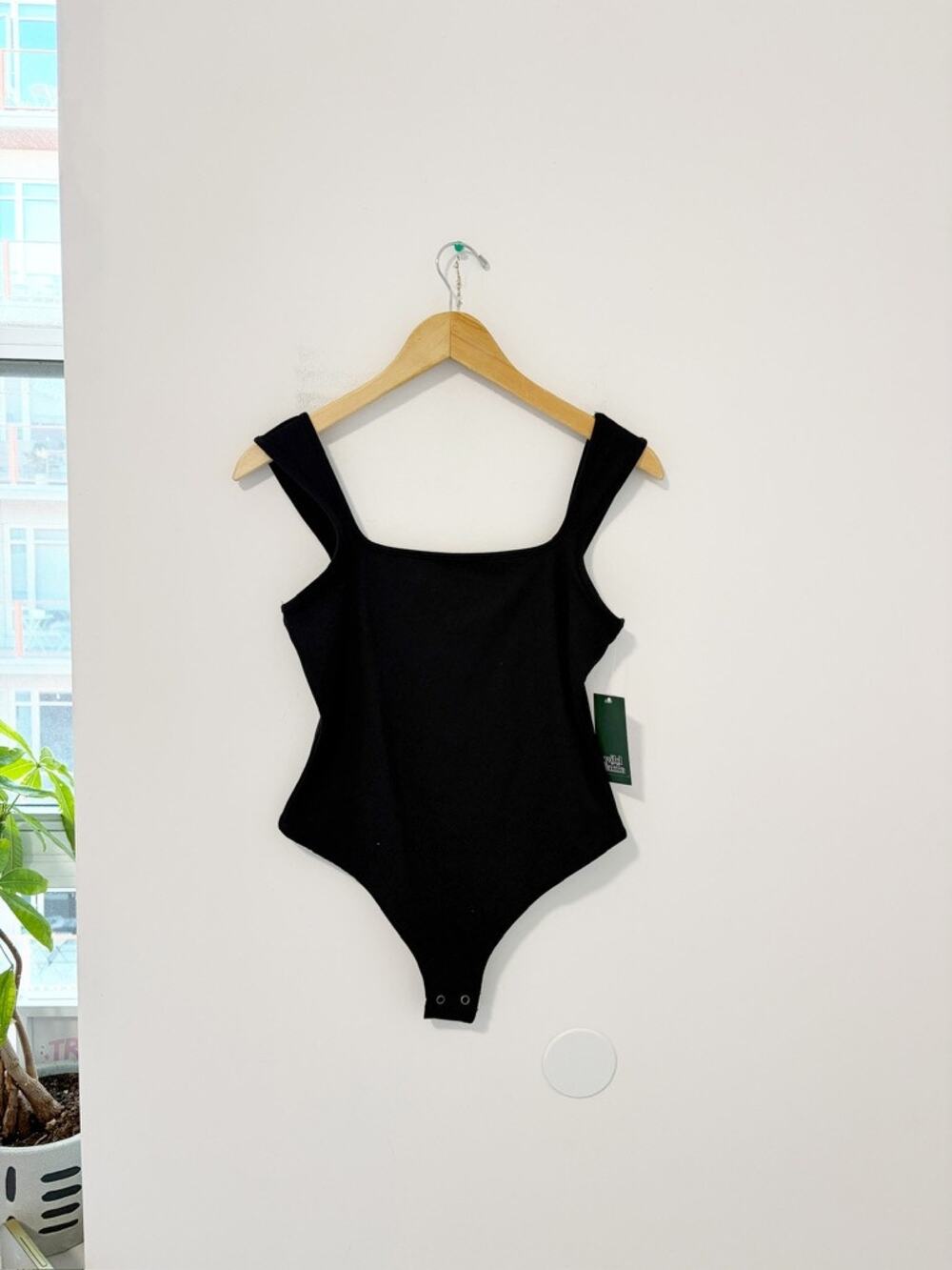 NEW Wild Fable Black Butter Bliss Bodysuit Tank Size Medium